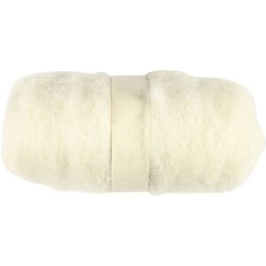 Gekaarde Wol 100gr Wit