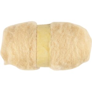 Gekaarde Wol 100gr Licht Beige