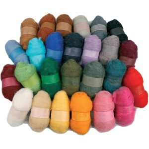 Gekaarde Wol 26x25 Gr Multigekleurd