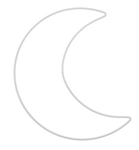 Metalen Draadvorm Moon White 19,5x25cm