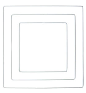 Metalen Draadvorm Square White 20x20cm