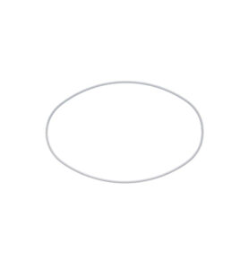 Metalen Draadvorm Oval White 13,2x20cm