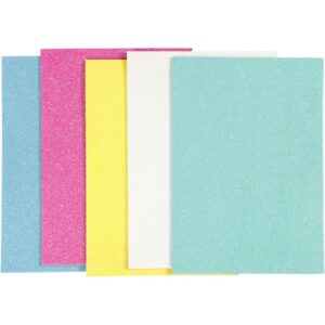 Creativ Company Eva Foam Glitter Pastel A5 2mm 5 Vel