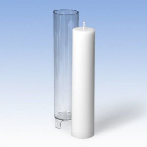 Gietmal Kaars Cilinder Stompkaars 47x220mm No15