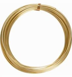 Aluminium Draad Goud Dkte 1mm 16 M Op Rol