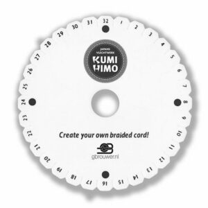 Kumihimo Vlechtschijf 15 Cm Rond Met 32 Inkepingen