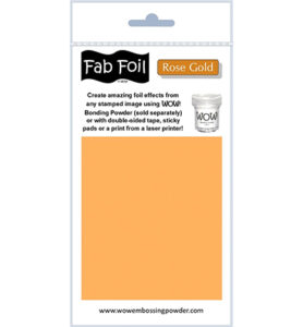 Wow Fabulous Foil Rose Gold 1mtr X 10cm