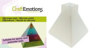 Craftemotions Siliconen Mal Piramide 5,7x6cm