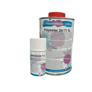 Glasheldere Gietpolyester 26/71 + Harder 20kg