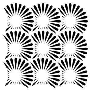 Indigoblu 6x6 Stencil Fandango