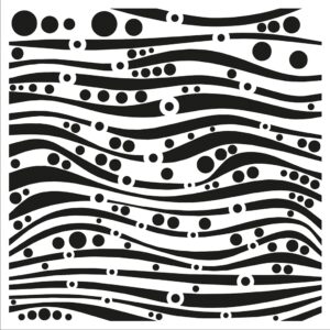 Indigoblu 6x6 Stencil Spotty Lines