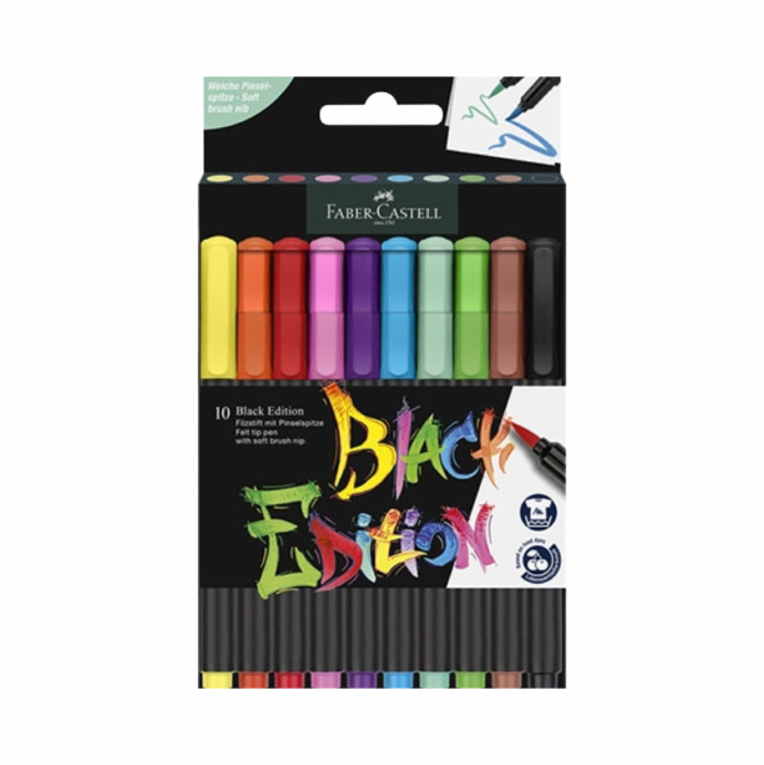Faber Castell Brushpen Black Edition 10 St