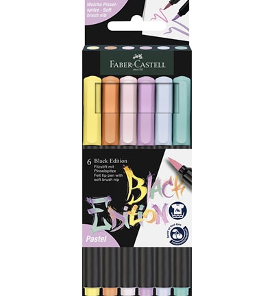 Faber Castell Brushpen Black Edition 6 St