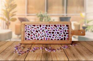 Mozaiekpakket Diy Borrelplank Roze