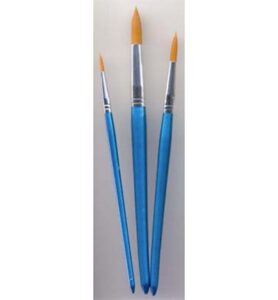 Artist Brush Set, 3x Round, 3 Pcs