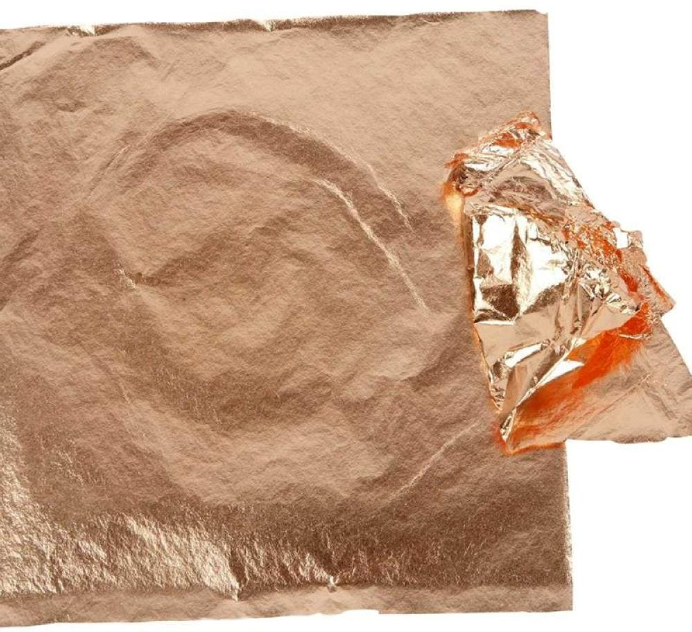Imitatie Bladmetaal 16x16 Cm Koper 25 Vel