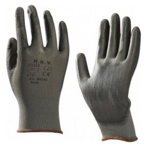 Nylon Handschoen Polyesther Pu Gecoat Zwart L