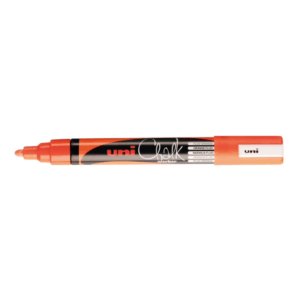 Uni Chalk Marker 5m, Fluor Oranje