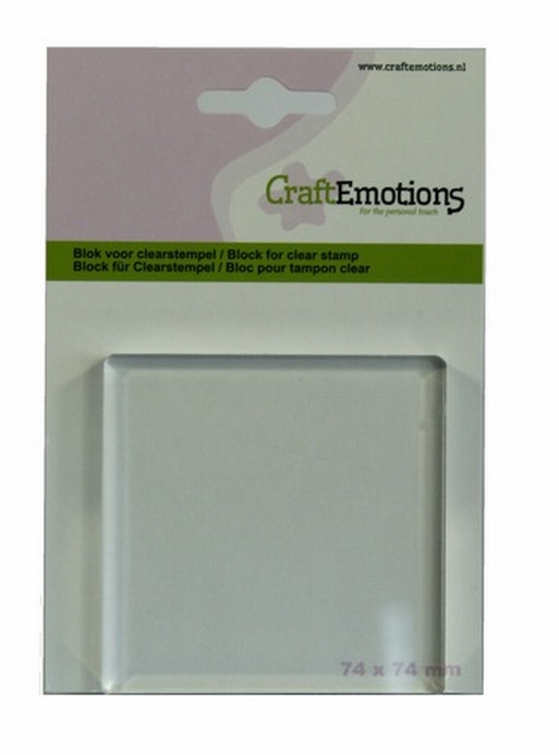 Craftemotions Acrylblok Vierkant