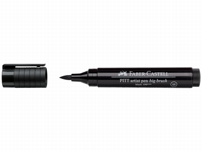Faber Castell Pitt Artist Pen (bb) Zwart Big Brush