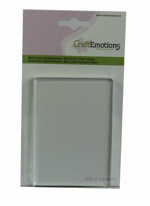 Craftemotions Acrylblok Rechthoek