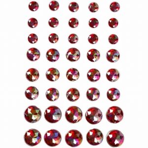 Facet Strass Zelfklevend 6 8 10mm Rood