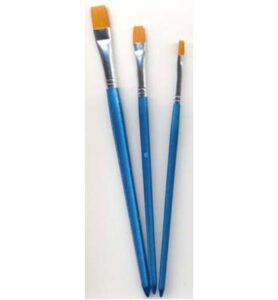 Artist Brush Set, 3x Flat, 3 Pcs