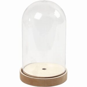 Stolp Op Houten Voet, H: 12,5 Cm, D: 8 Cm