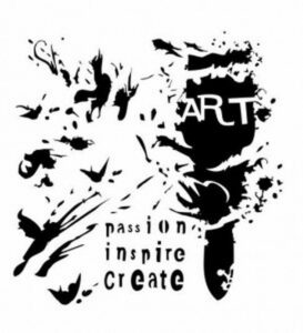 13 Arts Mixed Media Stencil Art Brush