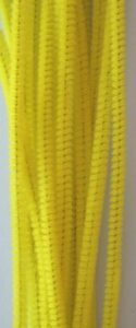 Chenille Draad, 6 Mm, Geel 20 Stuks In Zakje