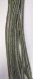 Chenille Draad, 6 Mm, Grijs 50 Stuks In Zakje
