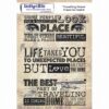 Indigoblu Stempel Traveling Home A5 Cling Stamp