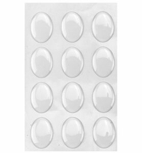 Epoxy Dot Stickers 25 X 18 Mm Ovaal Mm 12st