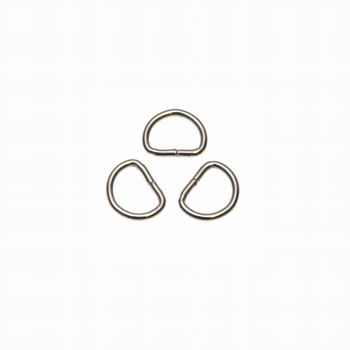 Metalen D Ring 13mm Zilverkleur 10 Stuks