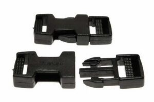 Klikgesp Zwart Kunststof 30 Mm 2 Stuks