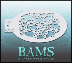 Bad Ass Mini Stencil 1006 Blotchy