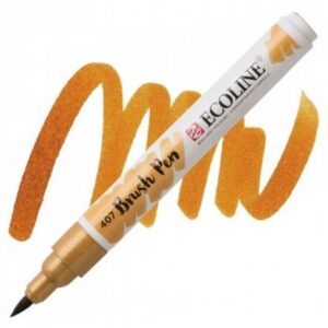 Ecoline Brushpen Donkere Oker