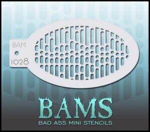 Bad Ass Mini Stencil 1028 Stripe Dot