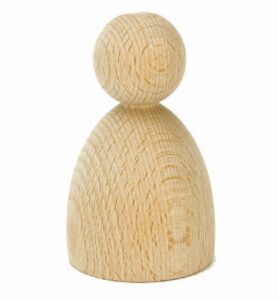 Houten Poppetje 48x80mm