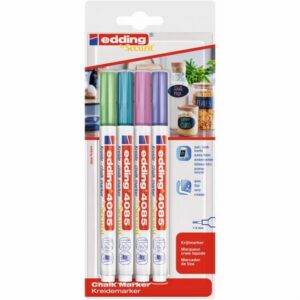 Edding 4085 Set 4 X Metallic Krijtmarker 4 Stuks