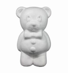 Beer Staand Met Strik 20 Cm