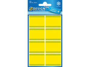 Diepvriesetiket Z Design Home 36x28mm Geel Pakje A 40 Et.