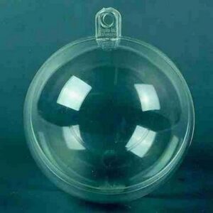 Transparante Bal 6cm 5 Stuks
