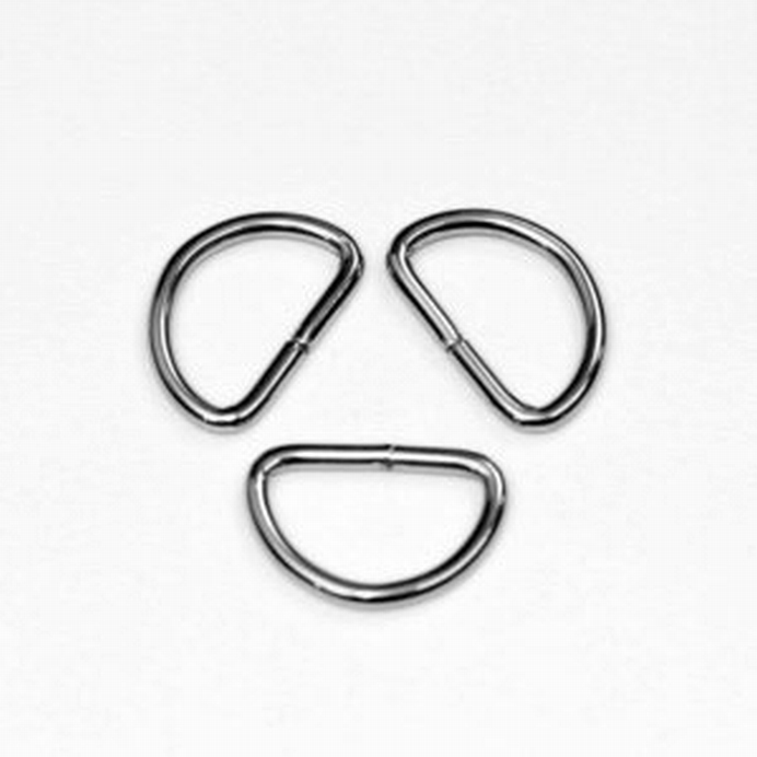 Metalen D Ring 38mm Zilverkleur Zwaar 5 Stuks