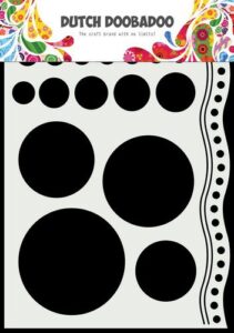 Dutch Doobadoo Mask Art A5 Doodle Cirkels En Rand 210x148m