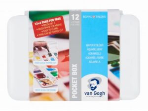 Van Gogh Pocket Box Aquarelverf 12 Kleuren + 3