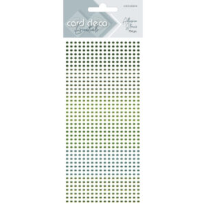 Card Deco Essentials Adhesive Stones Green