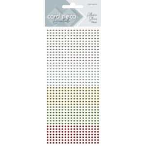 Card Deco Essentials Adhesive Stones Christmas