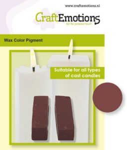 Craftemotions Waskleurpigment Bruin Rood 2 Sticks 30 X 10 X