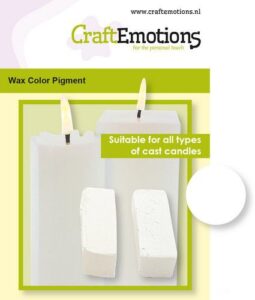 Craftemotions Waskleurpigment Wit 2 Sticks 30 X 10 X 10mm =